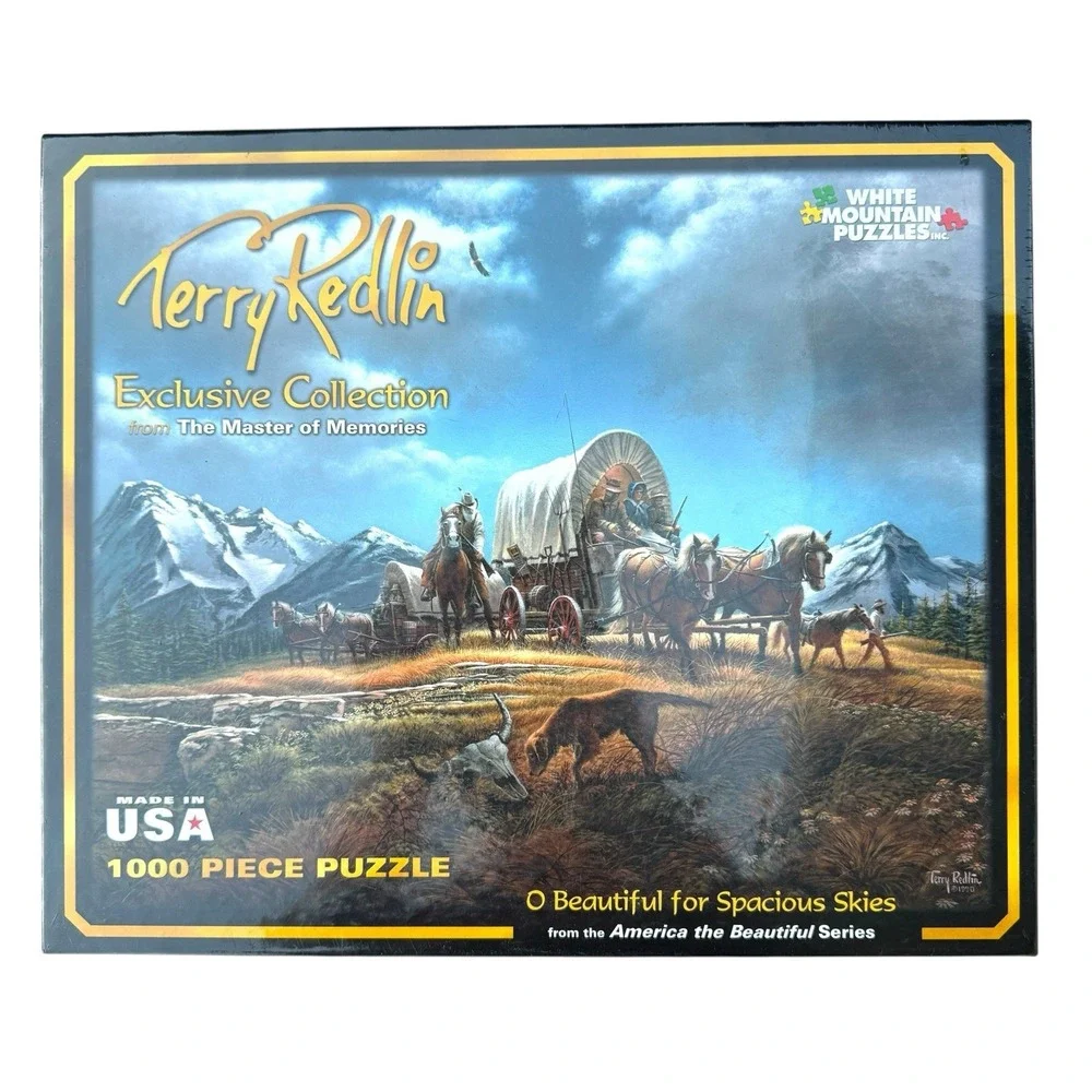 O Beautiful for Spacious Skies - White Mountain Puzzle 2010 – Terry Redlin #596S